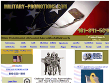 Tablet Screenshot of military-promotions.com